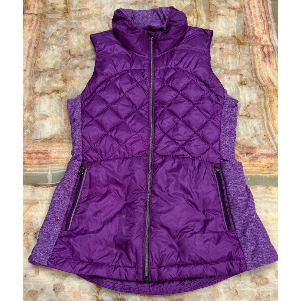 Lululemon Womens Down For A Run Vest Tender Violet Quilted Full Zip Goose Down 6